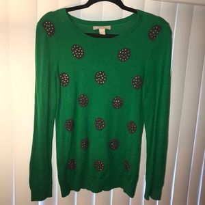 Festive Green Sweater!
